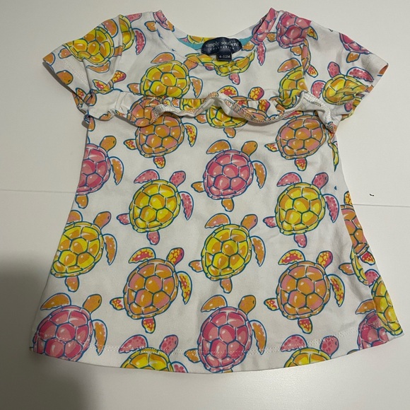 Simply Southern Collection Brand Girl's Size 6-12 Month Baby Pink Turtle Shirt - Picture 1 of 5